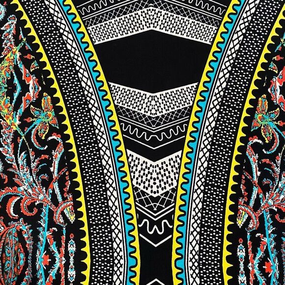 APT.9 Multi Color Tribal & Filligree Print Mini Dress Women’s Size Small Petite - Picture 7 of 10